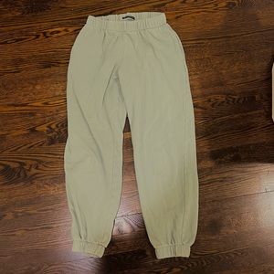 sage green brandy melville sweatpants